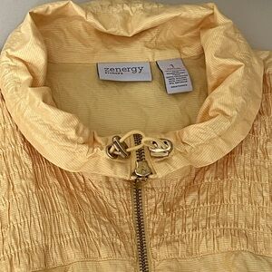 Zenergy by CHICOS Womens Size 1-Medium Full Zip Windbreaker Jacket